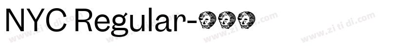 NYC Regular字体转换